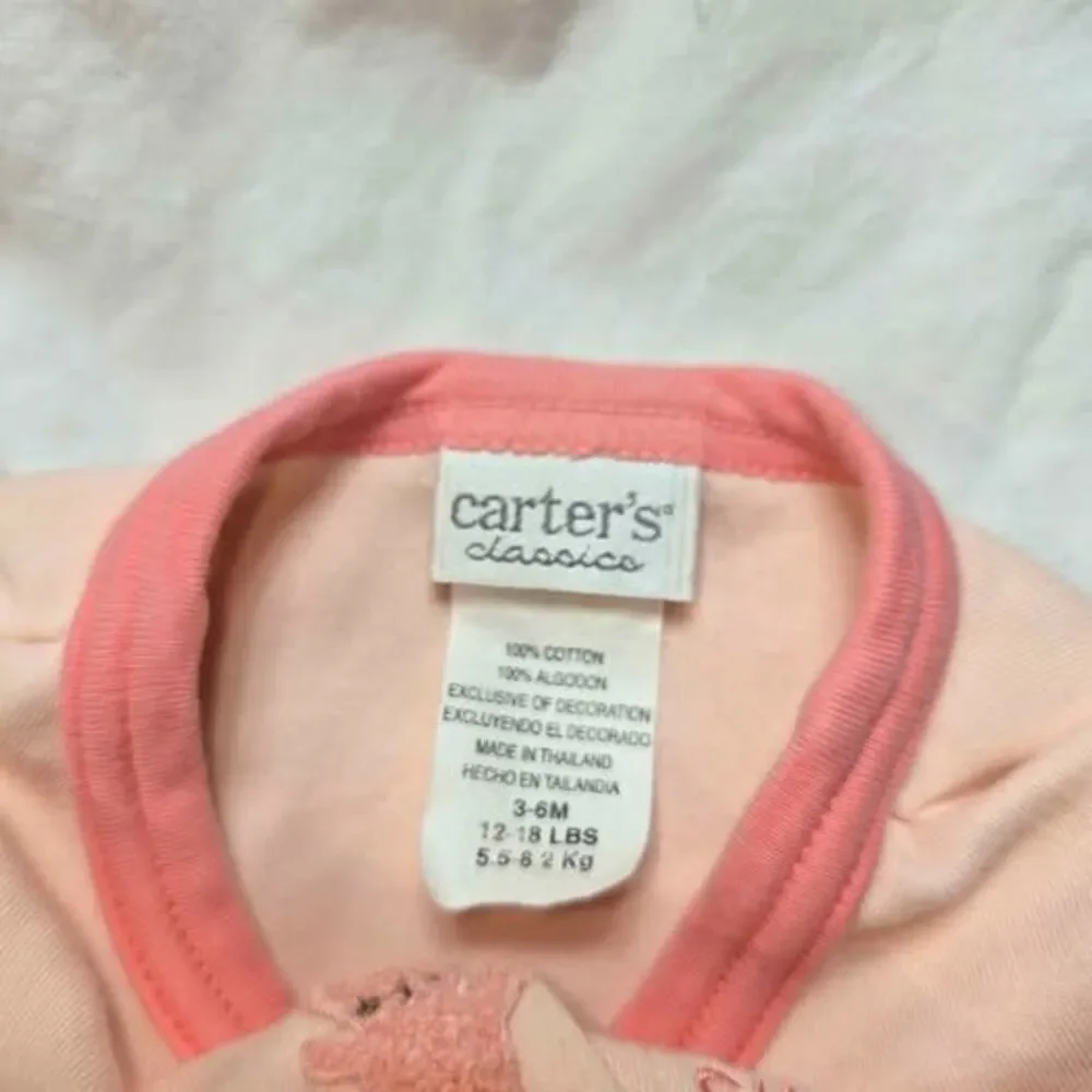 Carters Classics baby girls 3-6 month All about a bear old vintage romper outfit